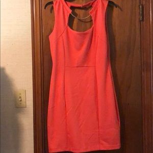 Jennifer Lopez Orange/Salmon Dress